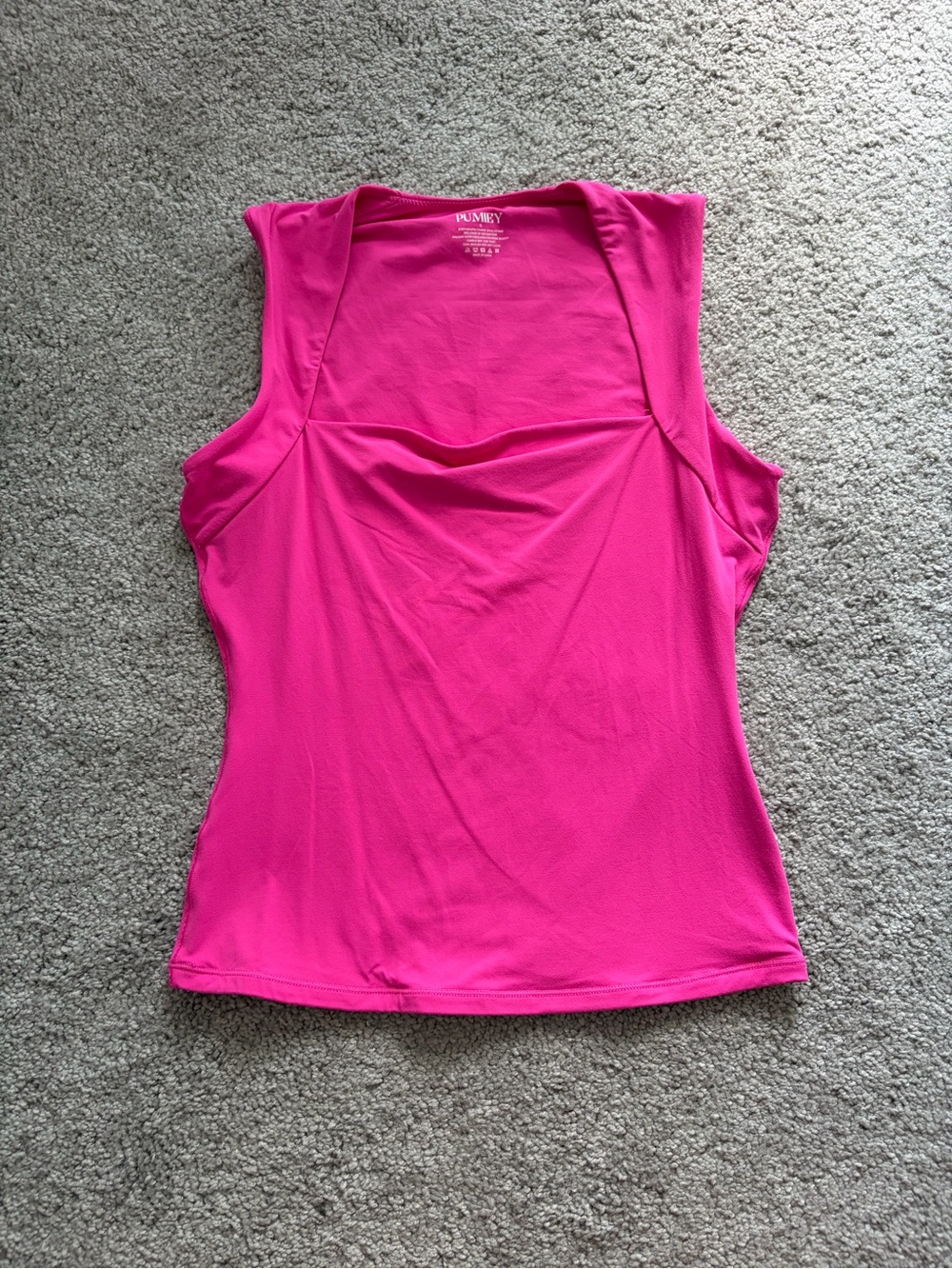 Pumiey Hot Pink Tank Top